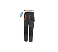 BETA 7860G Taille 5XL - Beta Easy Pantalon de travail léger, en tissu T/C, avec petites pièces poches et ruban adhésif, gris