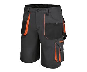 Beta 7861G Bermuda de Travail léger, Design et Ajustement, Short de Travail Multipoches avec Fermeture en métal Zip et Poches de différentes Tailles Multi-usages avec Fermeture à déchirure, Gris, 3XL