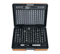 Beta 861/C100 - Coffret Professionnel de 98 Embouts avec 2 Porte-Embouts, Emmanchement Hexagonal 1/4", pour Visseuses Manuelles, Électriques et Pneumatiques, dans Étui Robuste
