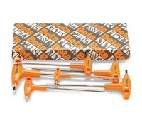 Beta 96T/S6 - Jeu de 6 clés mâles 6 pans coudées à poignée en T (art. 96T)