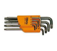 Beta 97RTX/SC8 - Jeu de 8 clés mâles coudées pour vis Tamper Resistant Torx® (art. 97RTX) avec support