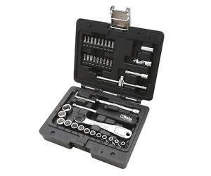 Beta BW 903E/C42 - Assortiment de 13 Douilles Hexagonales, 18 Embouts pour Visseuses, 4 Clés Allen Coudées et 7 Accessoires, dans Coffret en Plastique