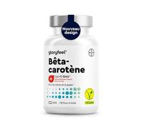 Bêta-Carotène Autobronzant (200 Capsules), Extrait de Carotte (70mg), Vitamine A (1169µg) et Beta Carotene (7mg), Preparation Bronzage, Hautement Dosé, Bronzage Sans Soleil, 100% Végétalien