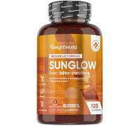 Beta Carotene Bronzage & Preparation Soleil - 120 Micro Comprimés Vegan - Complexe avec Zinc, Cuivre, Vitamine A, B2, B3 et Iode - Sunglow Preparation Bronzage