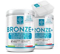Beta Carotene Complément Alimentaire Bronzage 240 Gélules PiùLife, Avec Antioxydants, Lycopène, Acide Hyaluronique, Melanine Accelerateur De Bronzage, Preparation Peau Soleil Naturel Et Intense