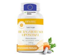 Bêta-carotène Liposomal Capsules - Bronzage naturel et accélérateur de bronzage avec vitamine A et E - Complément oral riche en antioxydants pour la peau, santé oculaire comprimés bronzants - 60