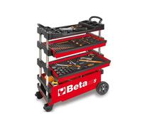 BETA Chariot porte outils pliable pour l exterieur - C27S - Rouge