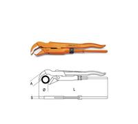 BETA Clé serre - tubes Suédois à 45° - 374 - 21 mm - 240 mm