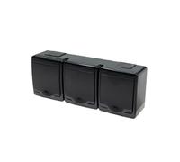 BETA D.3715SCGGG/1 Triple prise étanche Schuko noir