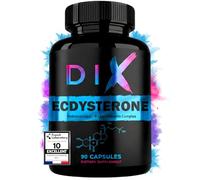 Bêta-Ecdystérone DIX 98% pure 1490 mg 90 gélules musculation | 20-hydroxy-ecdystérone dosée, absorption optimisée cyclodextrine et poivre noir, vegan, prise de masse
