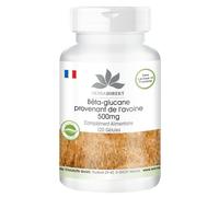 Bêta-Glucane d'Avoine 500mg - 120 gélules - 70% de polysaccharides | Herba Direkt - Qualité des pharmacies allemandes