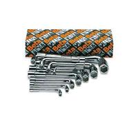 BETA Jeu 11 clés à pipe débouché chromé poli 933/S11 - 009330080