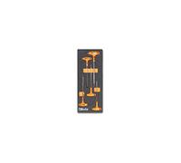 Beta M55 - Plateau EVA souple pour clés coudées avec poignée, spécifique pour vis Torx®