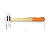 BETA Maillet nylon manche bois - 1390N - 45 mm / 320 mm