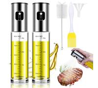 BETA NOBLE〖Renforcé〗Spray huile cuisine, Vaporisateur huile, Vaporisateur d'huile d'olive pour les salades, Les grillades, La pâtisserie,Spray huile d'olive (2 pièces)