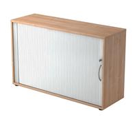 BETA R 1732S | Armoire à rideau | 2 OH poignée arche métal Noyer