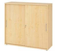 BETA S 1753S | Armoire à portes coulissantes | 3 HC poignée de bastingage plastique Érable