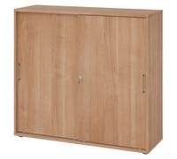 BETA S 1753S | Armoire à portes coulissantes | 3 HC Poignée en métal Noyer