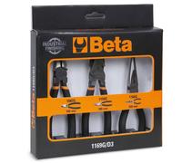 Beta Tools Ensemble de pinces 3 pcs 1169G/D3 avec manches enduits PVC