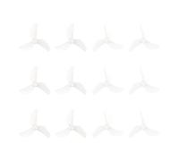 BETAFPV 12pcs Gemfan 1207 3-Blade Propellers with 1.0mm Shaft - Transparent | Compatible with 0702 0802 Series Brushless Motors, for 1S FPV Racing Freestyle Whoop Drone Quadcopter Like Air65 II