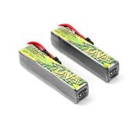 BETAFPV 2pcs Lava II 3S 680mAh Battery 11.4V 95C LiHV Battery with XT30 Connector JST-XH2.54 Charge Plug Compatible for Brushless Whoop Drone Quadcopter Like Pavo20 Pro II Brushless Whoop Quadcopter