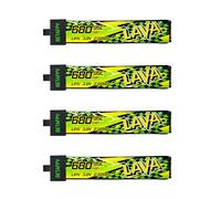 BETAFPV 4pcs Lava II 1S 680mAh Battery 3.8V 95C LiHV Lipo with BT2.0 Connector Compatible with Micro Whoop Drone Quadcopter Like Air75, Meteor75 Pro 1S Brushless Quad