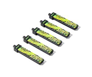 BETAFPV 5pcs Lava II 1S 280mAh Battery 3.8V 95C LiHV Lipo with BT2.0 Connector Compatible with Whoop Drone Quadcopter Like Cetus FPV Kit, Air65, Meteor65 Pro Brushless Quad