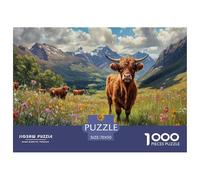 Bétail des Highlands Puzzle 1000 Pièces Educa Jouet en Bois Cadeau Unique DécoRation Intérieure Animaux Jeu Éduchatif Challenge Toy Adultes & Enfants des 14 Ans 70x50cm/1000pcs