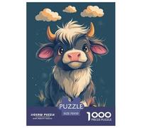 Bétail des Highlands Puzzle 1000 Pièces Educa Jouet en Bois Jeu D'Intelligence DécoRation Intérieure Animaux Jeu Éduchatif Challenge Toy Adultes & Enfants des 14 Ans 70x50cm/1000pcs