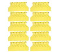 Bétail Kit d'étiquette d'oreille 100pcs Étiquettes d'identité de bétail de vache en plastique lourds