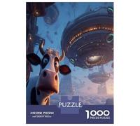 Bétail Puzzles Jeu De Société Adulte Activités Familiales Stimulantes 1000 Pieces OVNI Casse-tête Puzzle De Qualité Supérieure pour Adultes 52x38cm/1000pcs