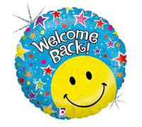 Betallic- Welcome Back Ballon en Aluminium, 86691P, coloré