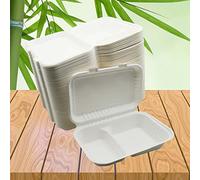 BeTasty Lot de 125 boîtes de menu divisées 950 ml 249 x 160 x 65 mm