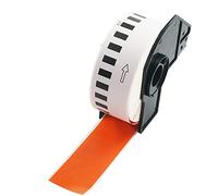 BETCKEY - 1 DK-22210 Rouleau de Papier Continu Compatible avec Brother, 29mm x 30.48m, 1 Étiquettes Couleur Rouge pour Imprimantes d'Étiquettes QL Brother