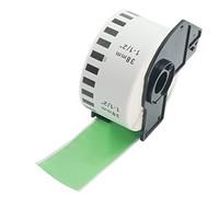 BETCKEY - 1 DK-22225 Rouleau de Papier Continu Compatible avec Brother, 38mm x 30.48m, 1 Étiquettes Couleur Vert pour Imprimantes d'Étiquettes QL Brother