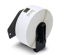 BETCKEY - 1 Rouleau DK-11201 Étiquettes d'Adresse Compatible avec Brother, 29mm x 90mm, 400 Étiquettes Amovibles pour Imprimantes d'Étiquettes QL Brother