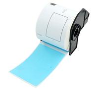 BETCKEY - 1 Rouleau DK-11202 Étiquettes de Transport Compatible avec Brother, 62mm x 100mm, 300 Étiquettes Couleur Bleu pour Imprimantes d'Étiquettes QL Brother