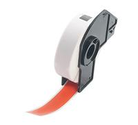 BETCKEY - 1 Rouleau DK-11203 Étiquettes de Dossier de Fichiers Compatible avec Brother, 17mm x 87mm, 300 Étiquettes Couleur Rouge pour Imprimantes d'Étiquettes QL Brother