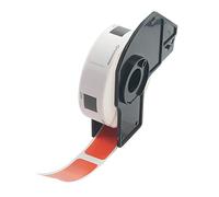 BETCKEY - 1 Rouleau DK-11204 Étiquettes Multi - Usages Compatible avec Brother, 17mm x 54mm, 400 Étiquettes Couleur Rouge pour Imprimantes d'Étiquettes QL Brother