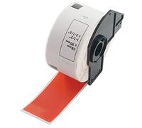BETCKEY - 1 Rouleau DK-11208 Grandes Étiquettes d'Adresse Compatible avec Brother, 38mm x 90mm, 400 Étiquettes Couleur Rouge pour Imprimantes d'Étiquettes QL Brother