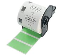 BETCKEY - 1 Rouleau DK-11209 Petites Étiquettes d'Adresse Compatible avec Brother, 62mm x 29mm, 800 Étiquettes Couleur Vert pour Imprimantes d'Étiquettes QL Brother