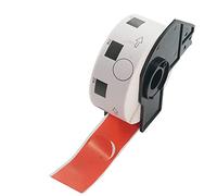 BETCKEY - 1 Rouleau DK-11218 Étiquettes Rondes Compatible avec Brother, Φ24mm Round, 1000 Étiquettes Couleur Rouge pour Imprimantes d'Étiquettes QL Brother