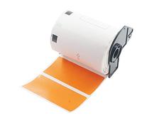 BETCKEY - 1 Rouleau DK-11240 Étiquettes de Transport Compatible avec Brother, 102mm x 51mm, 600 Étiquettes Couleur Orange pour Imprimantes d'Étiquettes QL Brother