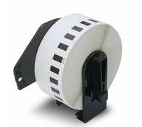 BETCKEY - 1 Rouleau DK-22210 Étiquettes, 29mm x 30.48m, Noir sur Blanc, 1 Rouleau de Papier Continu pour Imprimantes d'étiquettes QL Brother