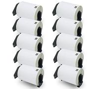 BETCKEY - 10 Rouleaux DK-11241 Étiquettes de Transport Compatible avec Brother, 102mm x 152mm, 2000 Étiquettes pour Imprimantes d'Étiquettes QL Brother