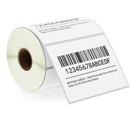 BETCKEY - 102mm x 76mm(4 in x 3 in) Perforées Étiquettes Thermiques pour Expédition et Usage Multiple Compatible avec les imprimantes Zebra et autres [1 Rouleau/500 Étiquettes]