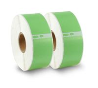 BETCKEY - 2 Rouleaux 99010 Étiquette couleur Compatible avec DYMO S0722370, 28mm x 89mm, 700 Étiquettes d'Adresse(Vert) Pour DYMO LabelWriter 450, 4XL, NON Pour 550 ou 5XL