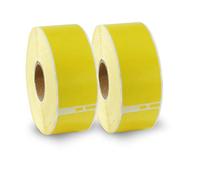 BETCKEY - 2 Rouleaux 99010 Étiquette couleur Compatible avec DYMO S0722370, 28mm x 89mm, 700 Étiquettes d'Adresse(Jaune) Pour DYMO LabelWriter 450, 4XL, NON Pour 550 ou 5XL