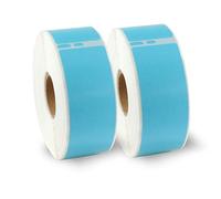 BETCKEY - 2 Rouleaux 99010 Étiquette couleur Compatible avec DYMO S0722370, 28mm x 89mm, 700 Étiquettes d'Adresse(Bleu) Pour DYMO LabelWriter 450, 4XL, NON Pour 550 ou 5XL