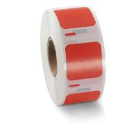 BETCKEY - 2 Rouleaux Étiquette couleur Compatible avec DYMO S0929120, 25mm x 25mm, 1500 Petites Étiquettes Polyvalentes(Rouge) Pour DYMO LabelWriter 450, 4XL, NON Pour 550 ou 5XL